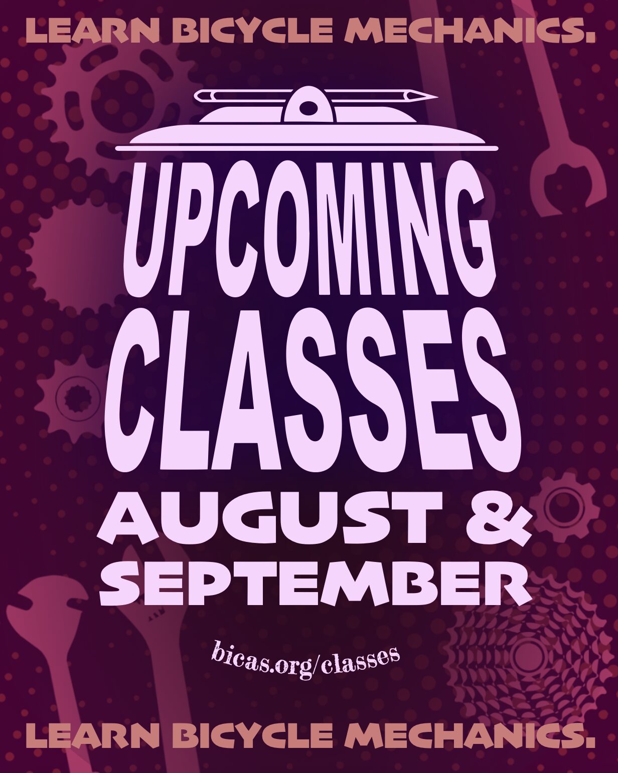 upcoming classes august and september learn bicycle mechanics